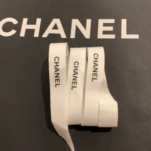 Chanel white ribbon